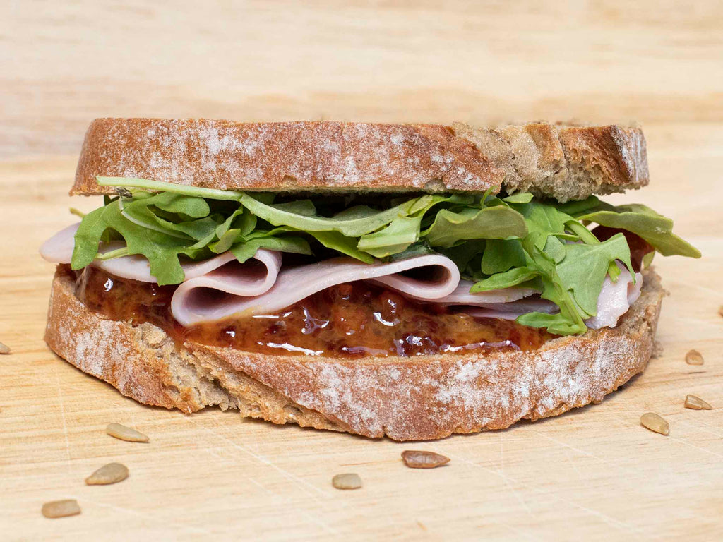 Recipe: Jam-Mustard-Ham Sandwich