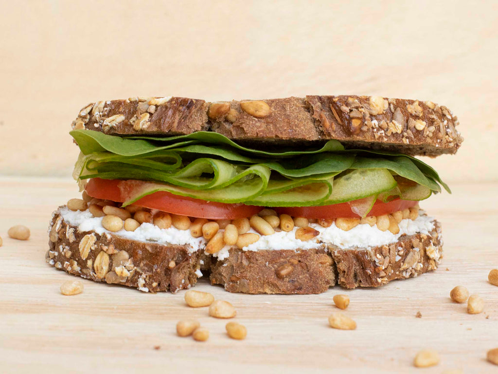 Recipe: Goat Cheese & Veggie Sandwich