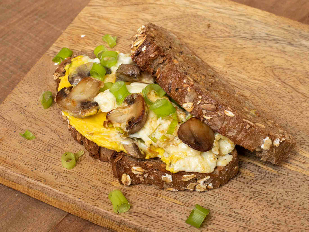 Recipe: Multi-Seed Egg and Mushroom Sandwich