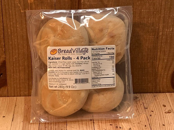 German Kaiser Roll - 4 Pack