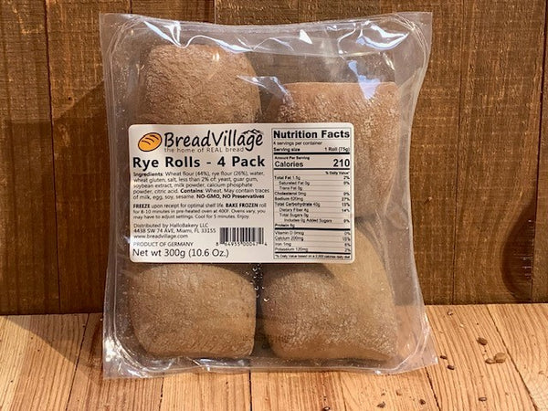 German Rye Roll - 4 Pack